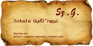 Szkala Gyöngyi névjegykártya