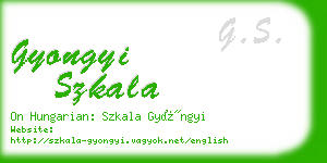 gyongyi szkala business card